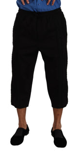Dolce & Gabbana Black Cotton Torero Cropped Short Trouser Pants -   -  Dolce & Gabbana.